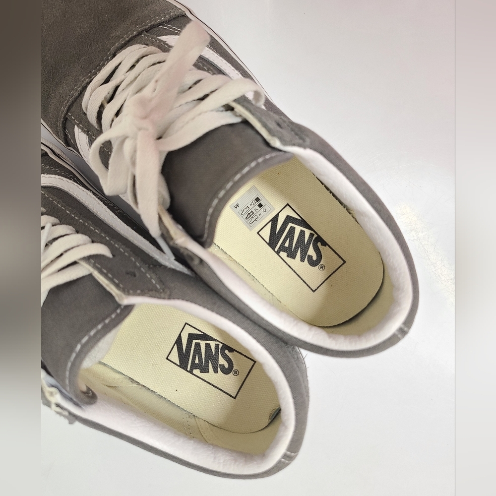 VAN'S Old Skool Low Top Sneakers in Pewter Gray Unisex Men's 9 Women's 10½ - Picture 5 of 10